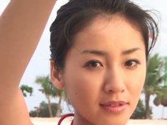Hot buxom Japanese nympho Megumi Kagurazaka gets horny on the yacht